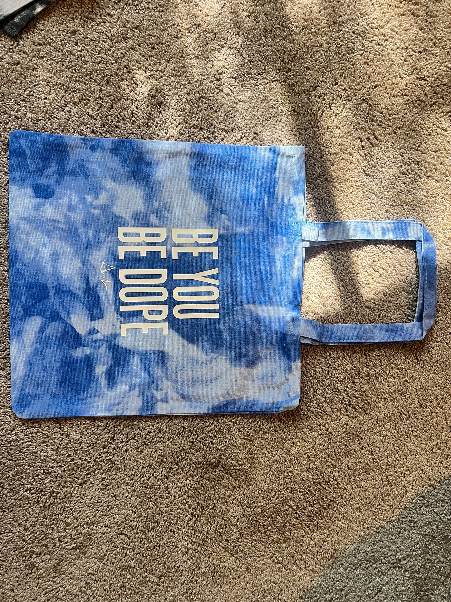 Be You Be Dope Tie Dye tote