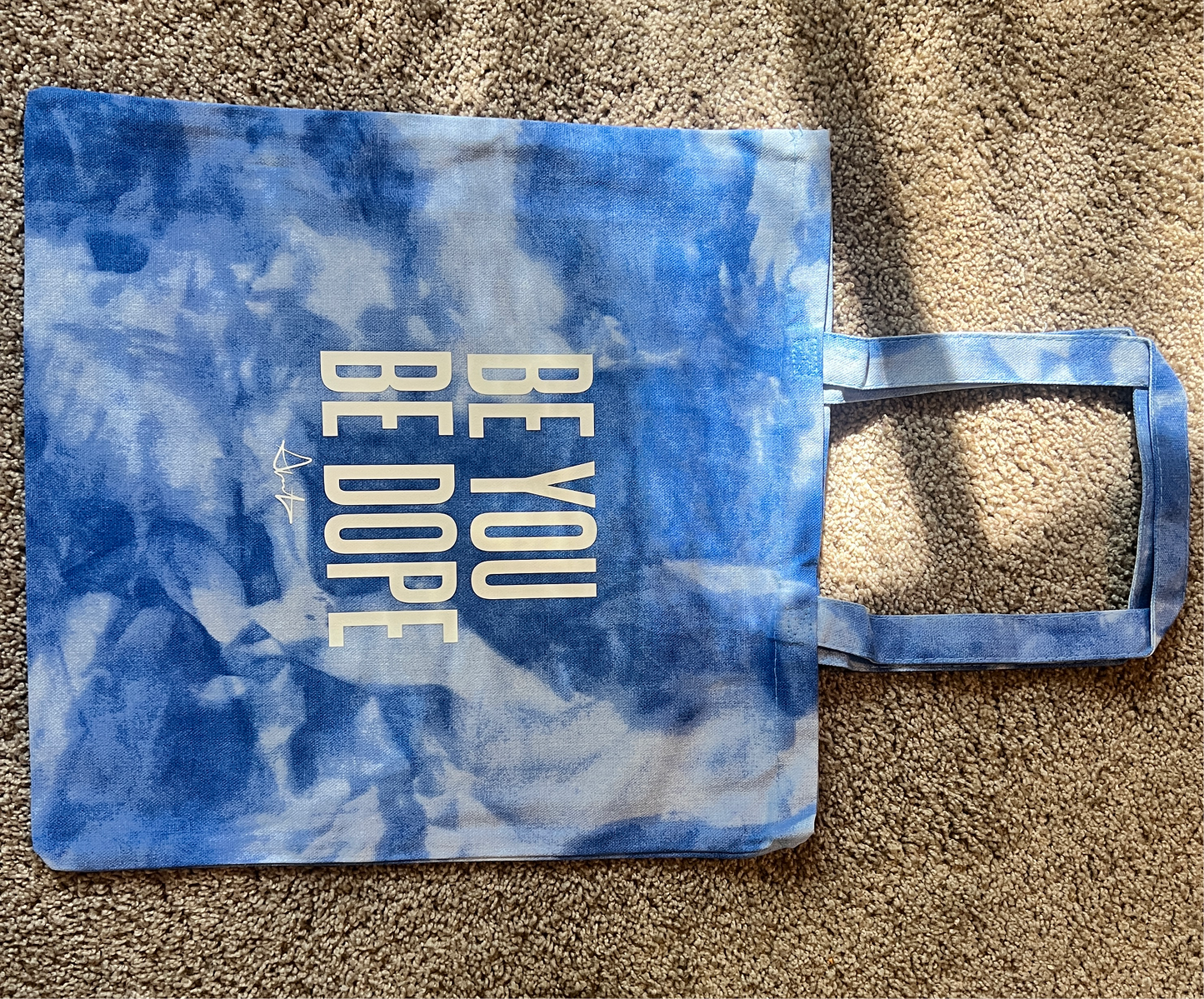 Be You Be Dope Tie Dye tote