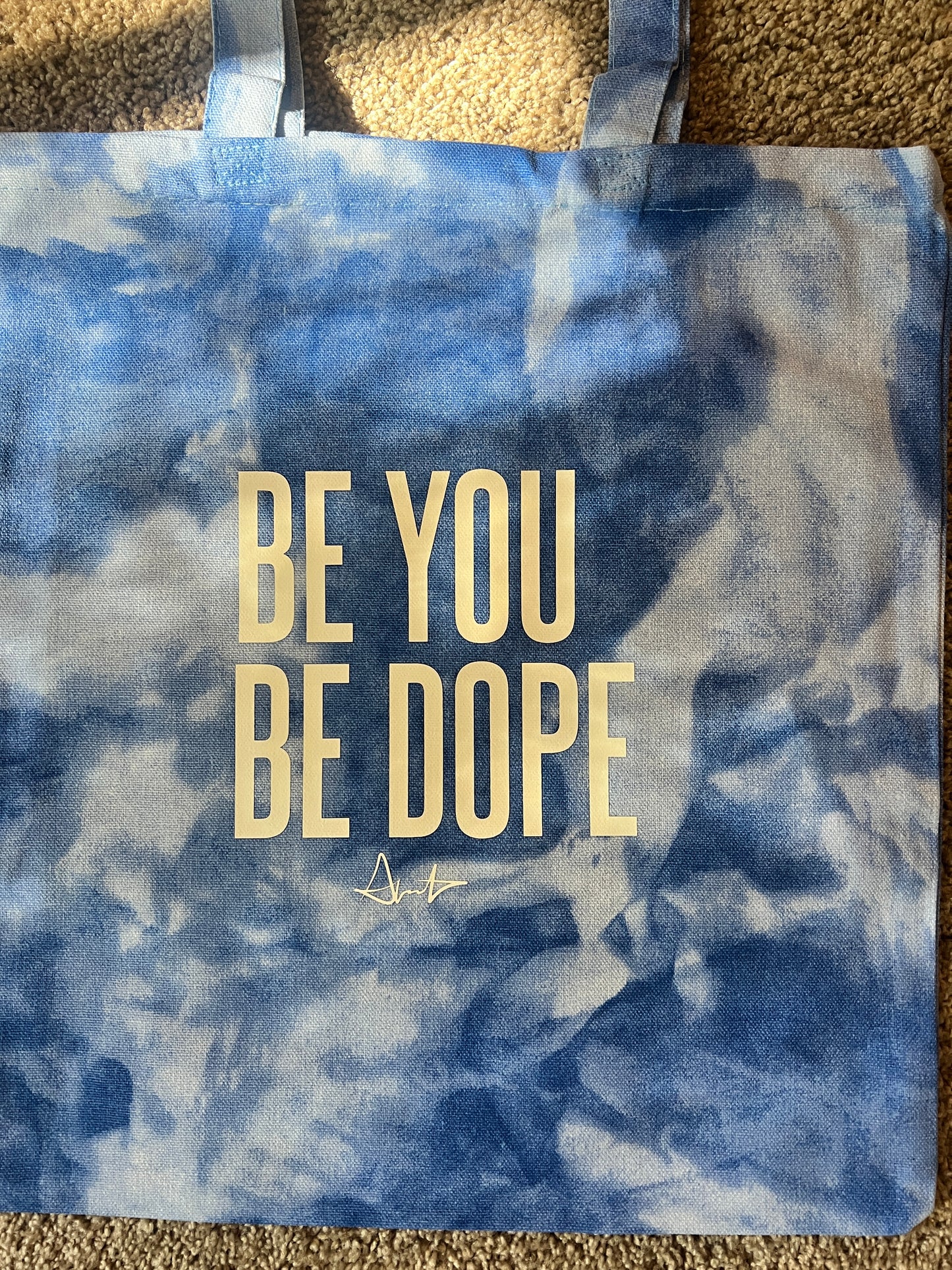 Be You Be Dope Tie Dye tote